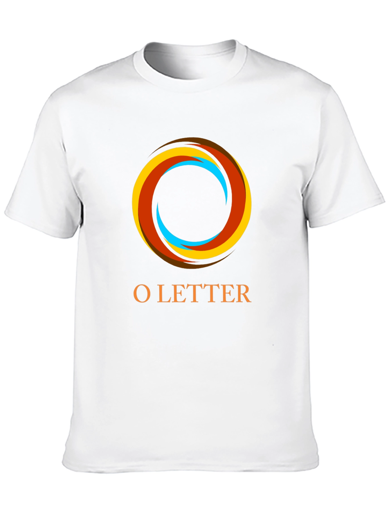 Black O Letter Graphic Black T-Shirt view 10