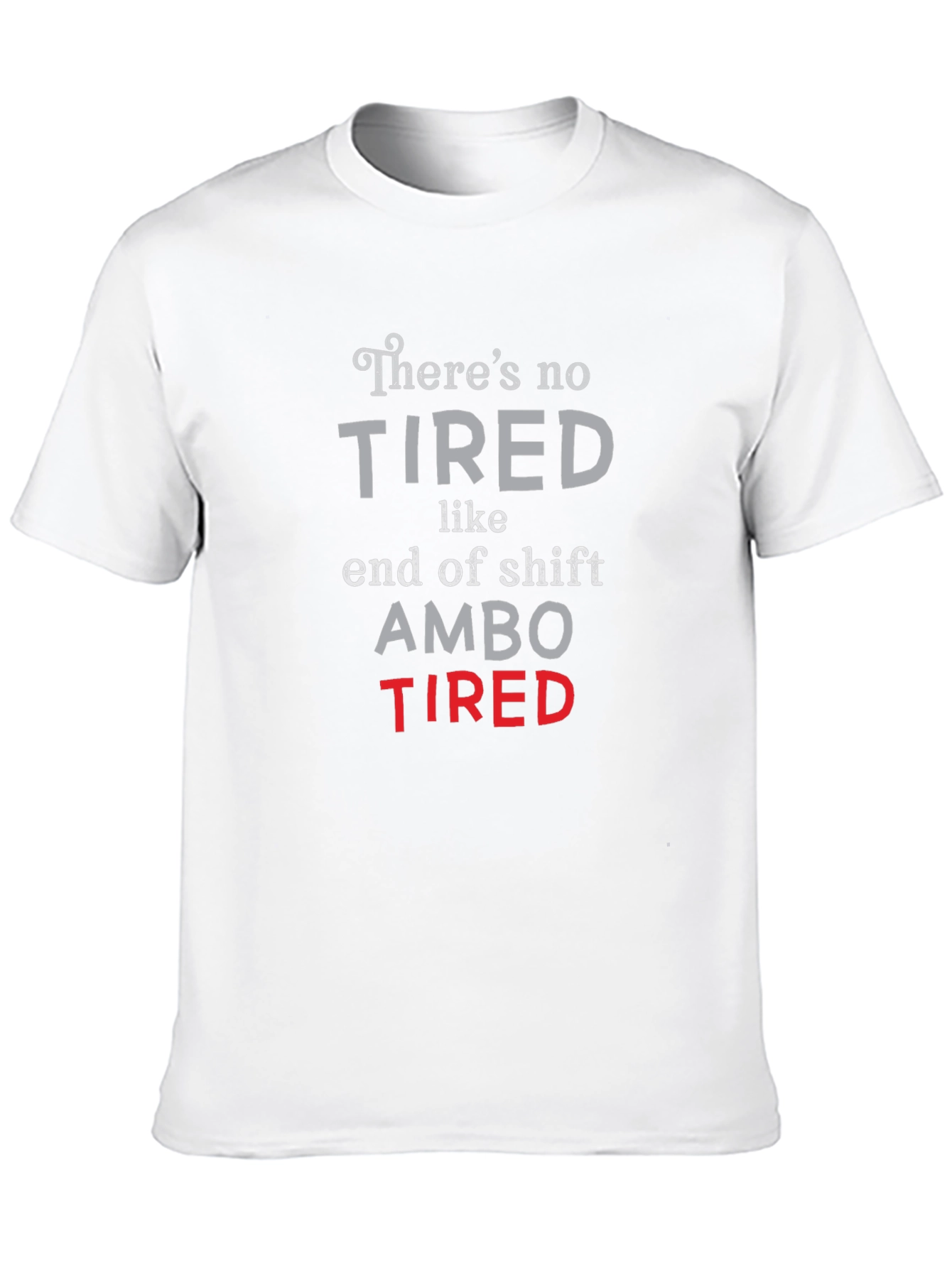 Black Ambo Tired T-Shirt - End of Shift view 10