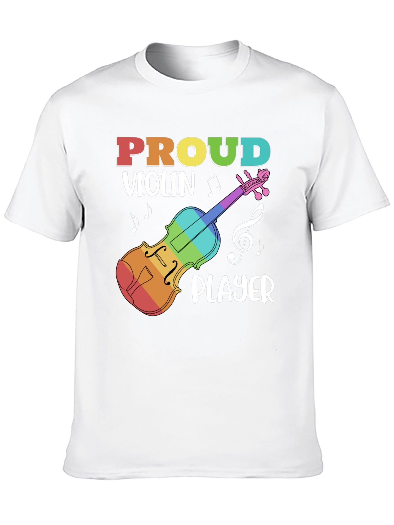 Black Proud Violin Player Black T-Shirt view 10