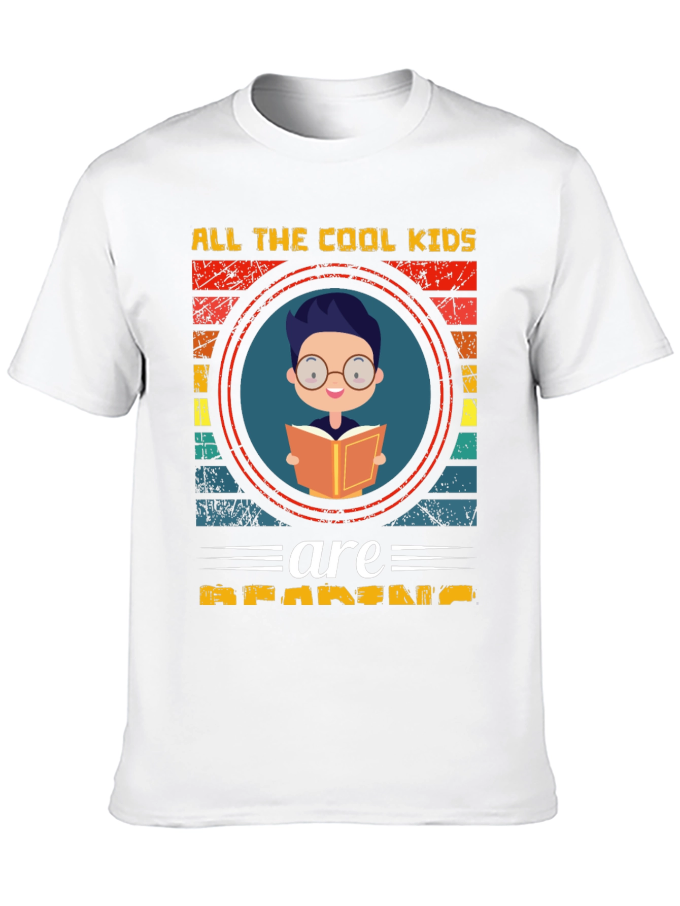 Black Cool Kids Reading T-Shirt - Black view 10