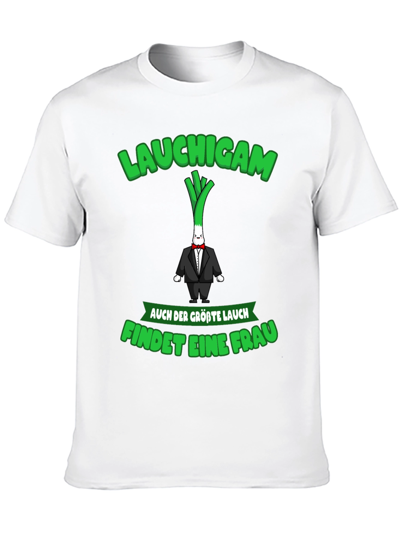 Black Funny "Lauchigam" Graphic T-Shirt view 10