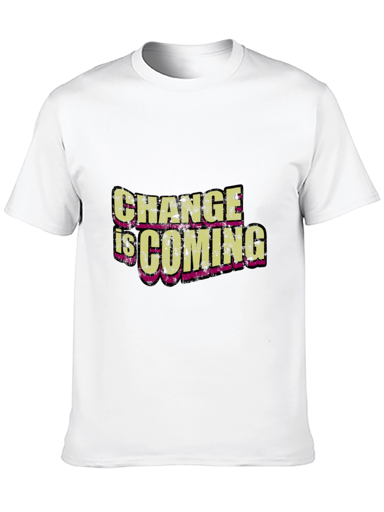 Black Change is Coming Black Graphic T-Shirt view 10