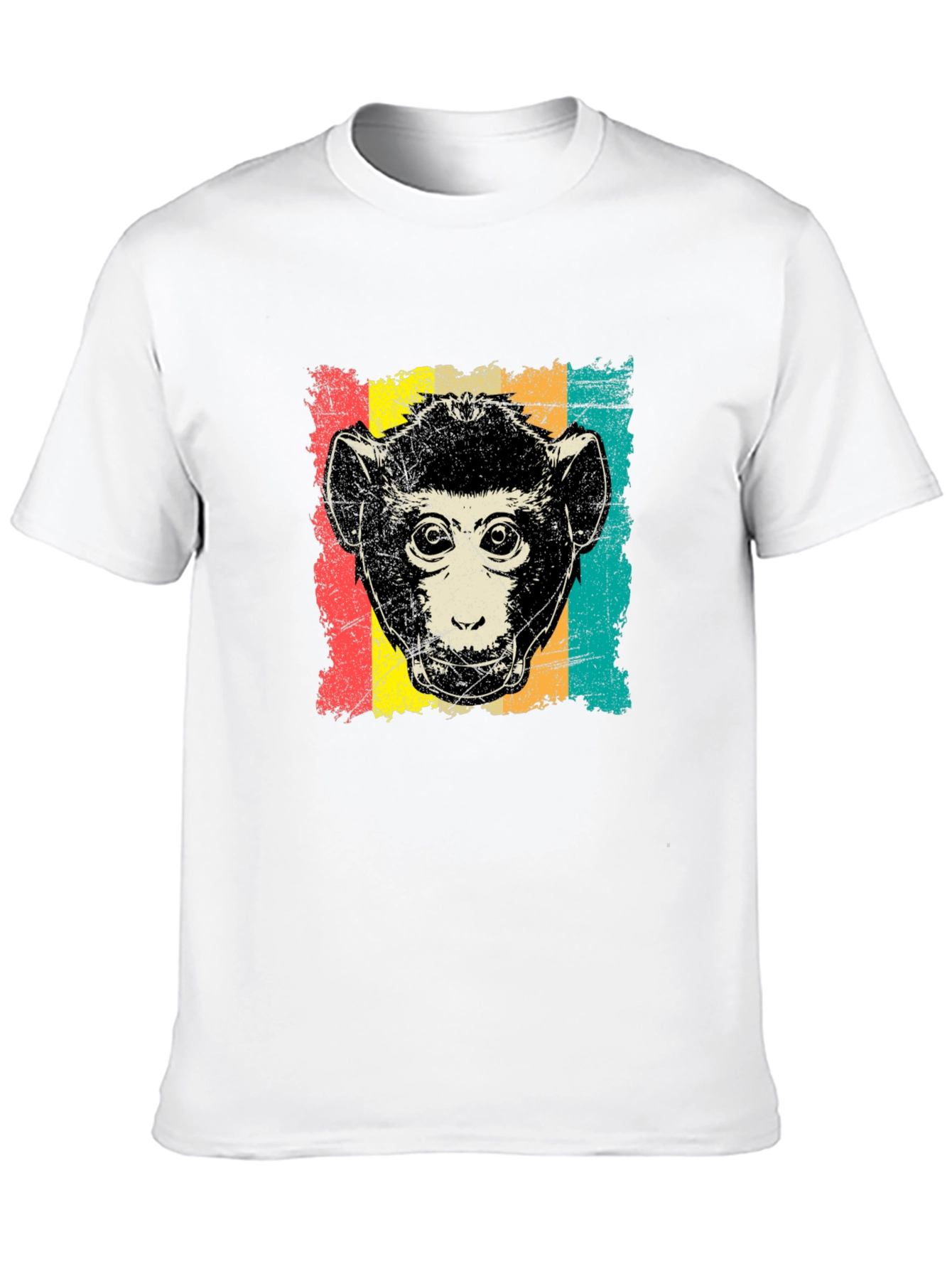Black Retro Monkey Graphic T-Shirt - Black view 10