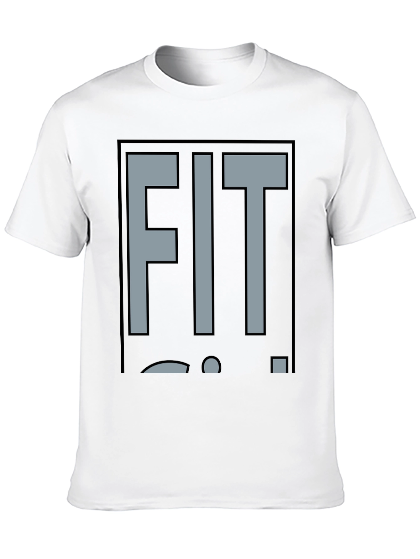 Black FIT Graphic Tee - Black Cotton Blend view 10