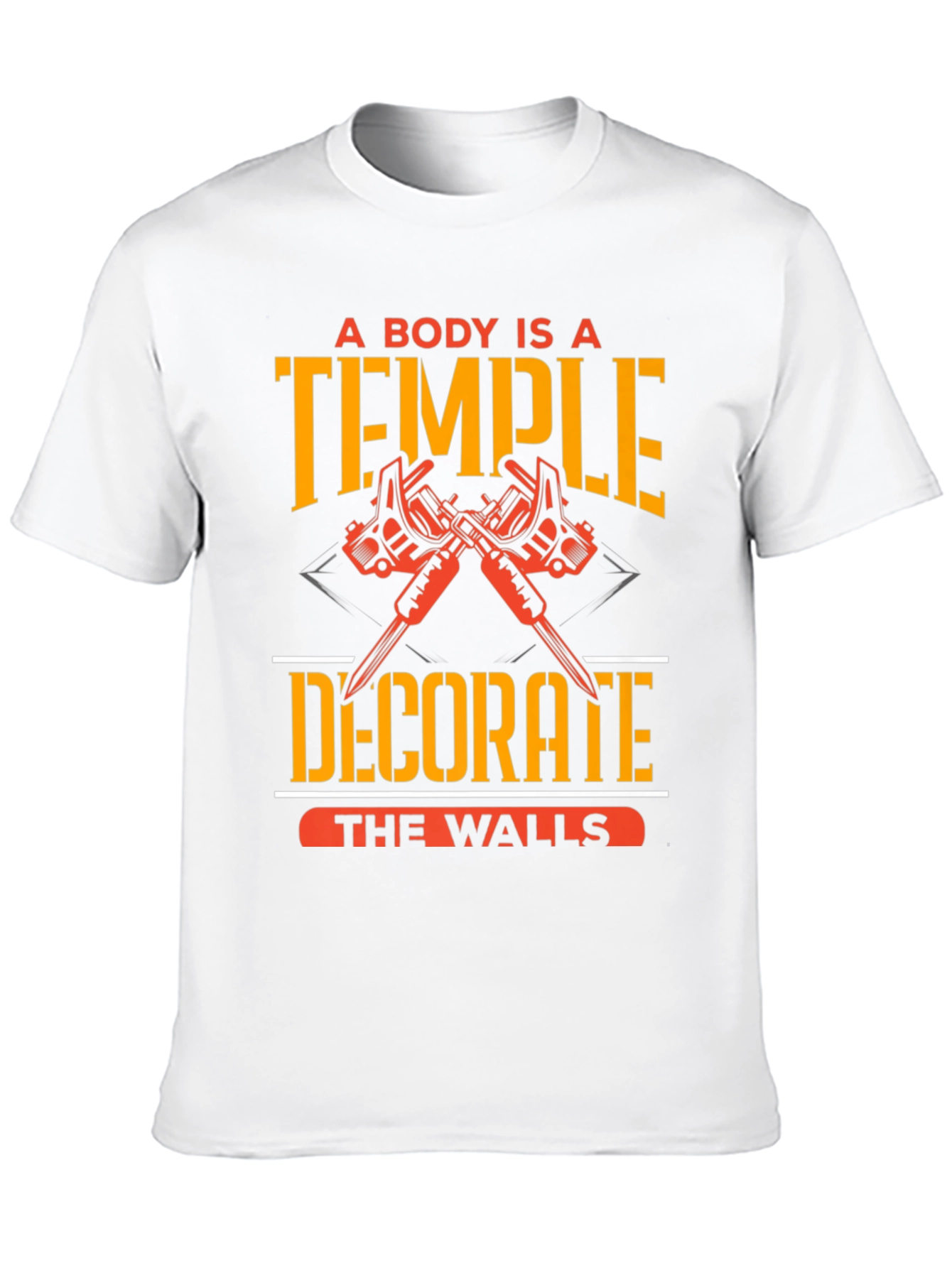 Black A Body Is A Temple Tattoo T-Shirt view 10