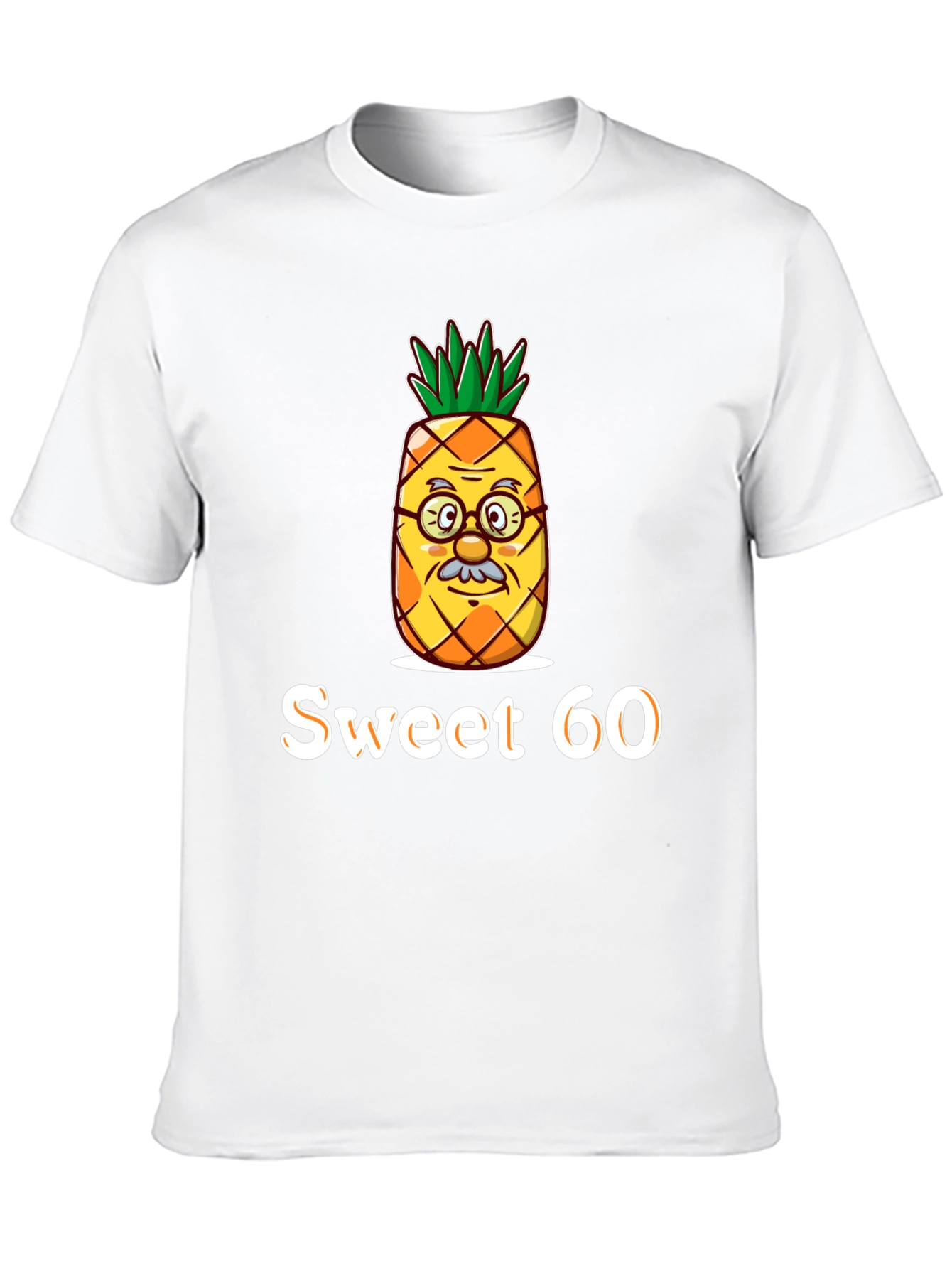 Black Sweet 60 Pineapple Graphic Tee - Unisex view 10