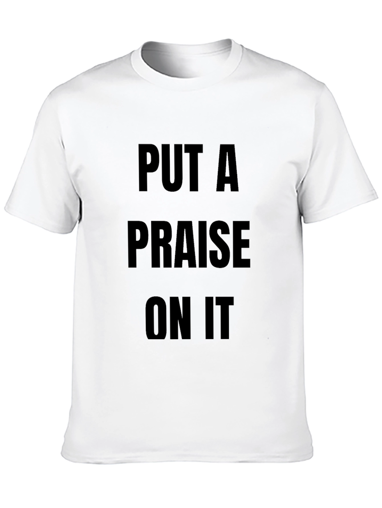 Black Put A Praise On It Black Graphic T-Shirt view 10