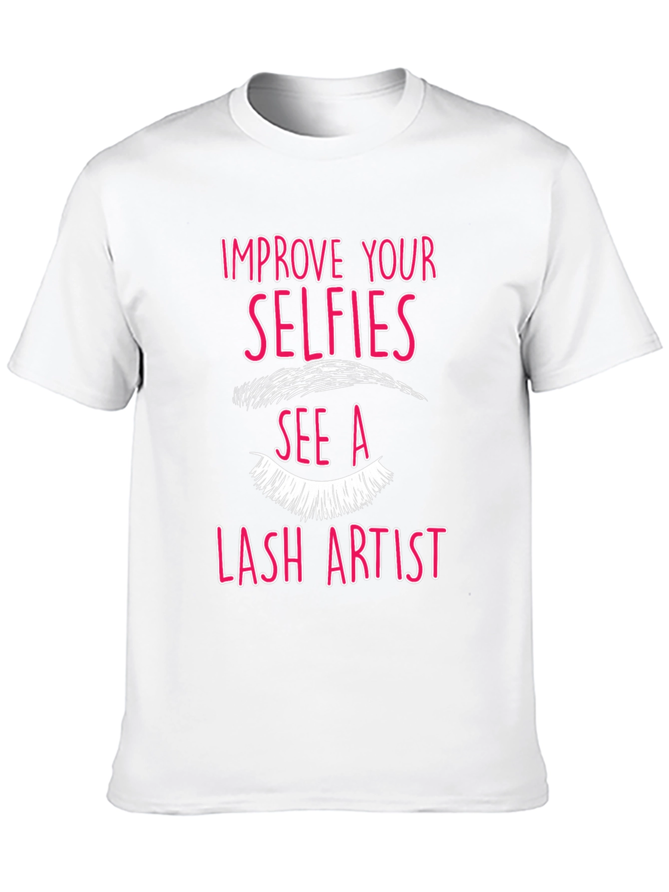 Black Selfie Lash Artist Graphic Tee - Black view 10
