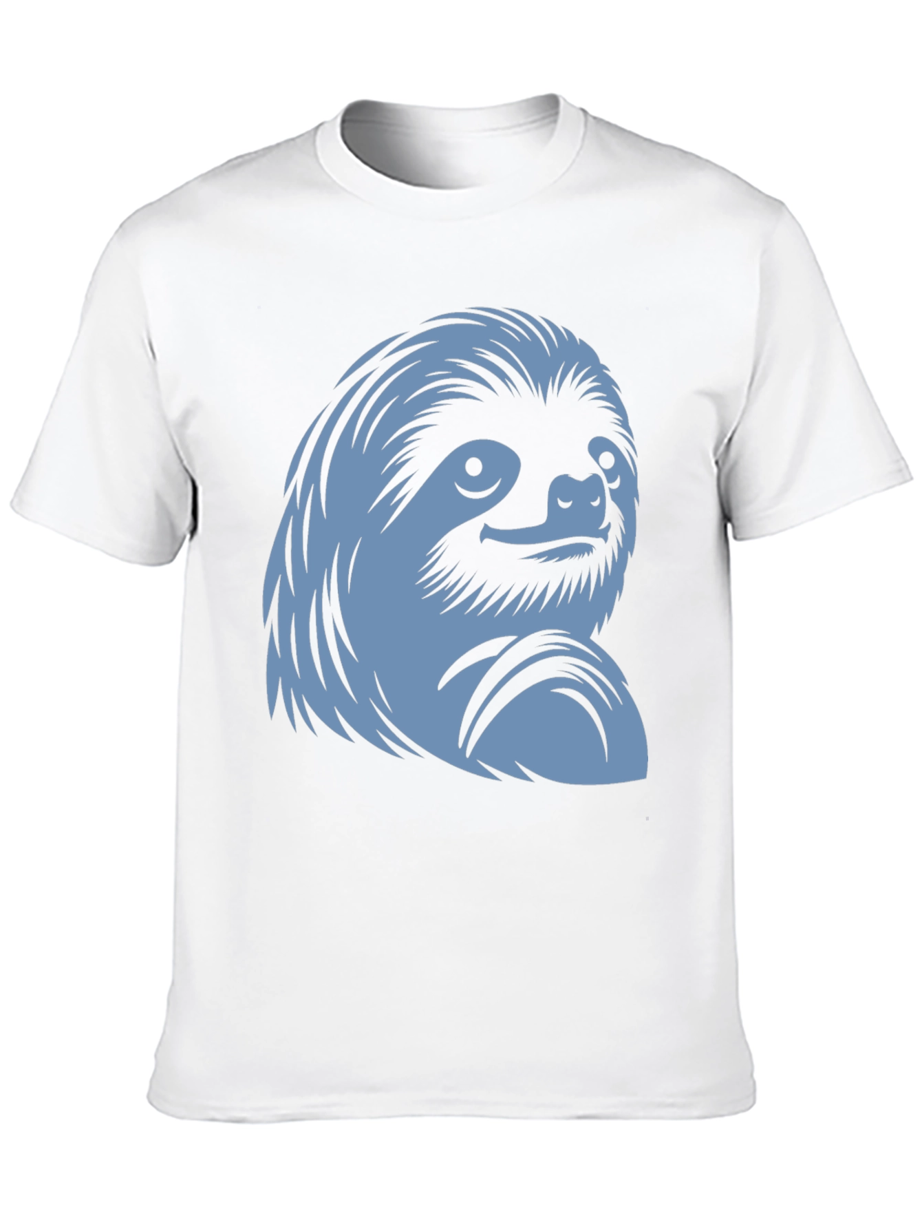 Black Sloth Graphic Tee - Black Cotton Casual Wear view 10