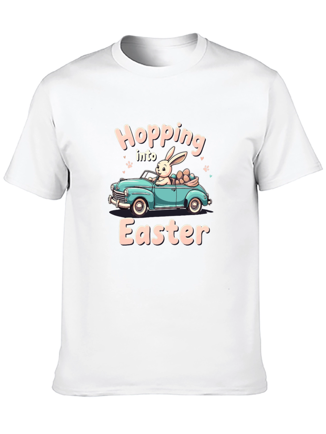 Black Easter Bunny Car T-Shirt view 10