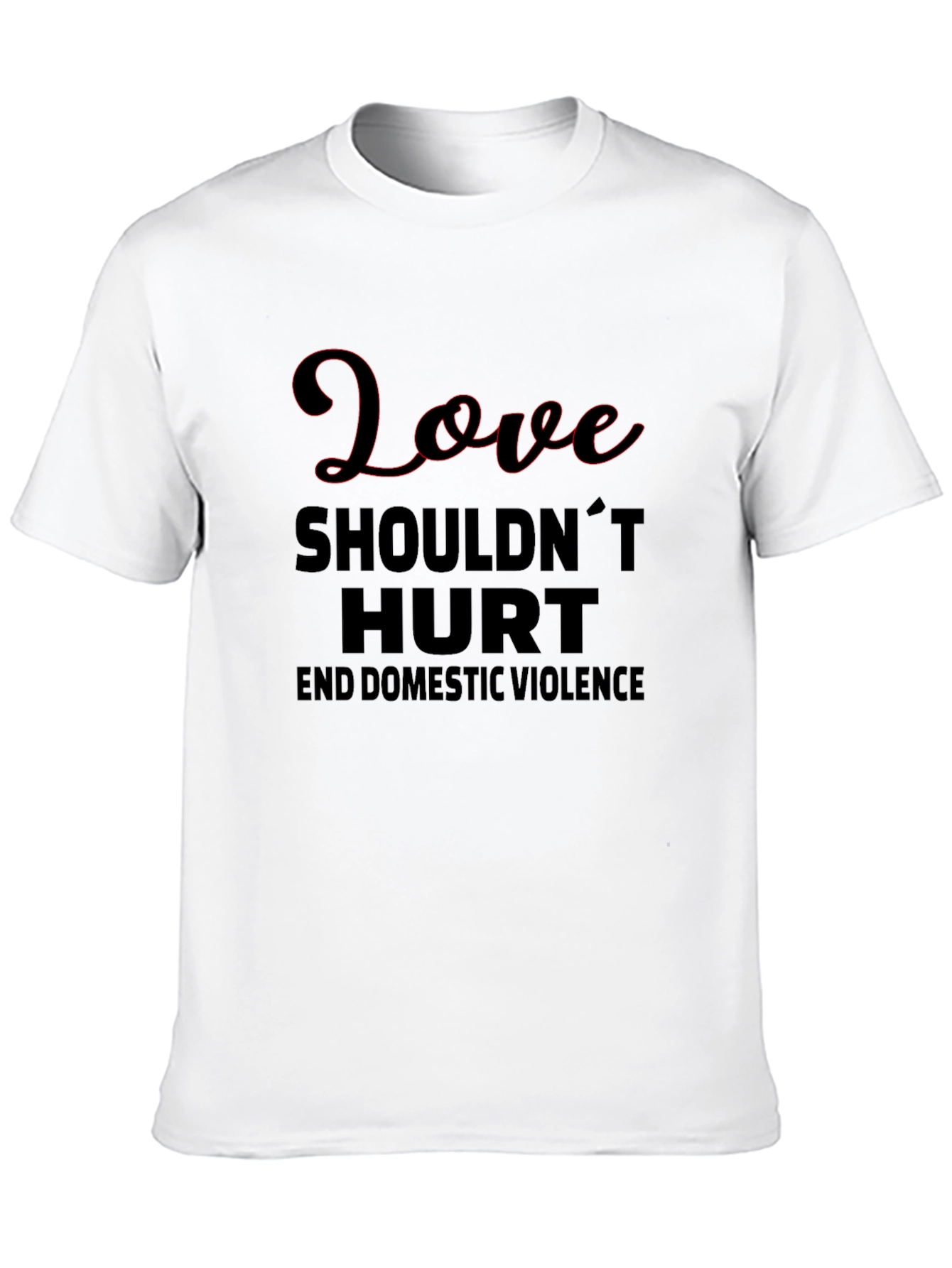 Black Love Shouldn't Hurt Tee - End Domestic Violence view 10