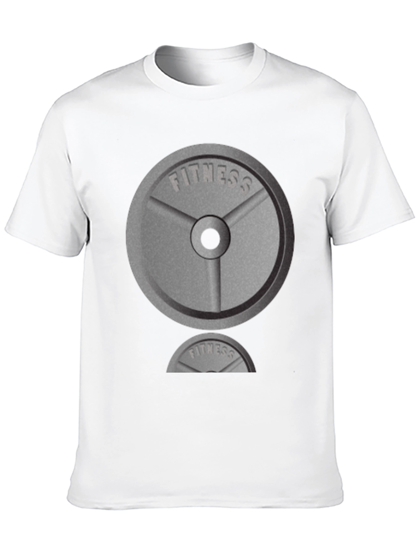 Fitness Weight Plate Graphic Tee - Gym Workout Shirt - 10