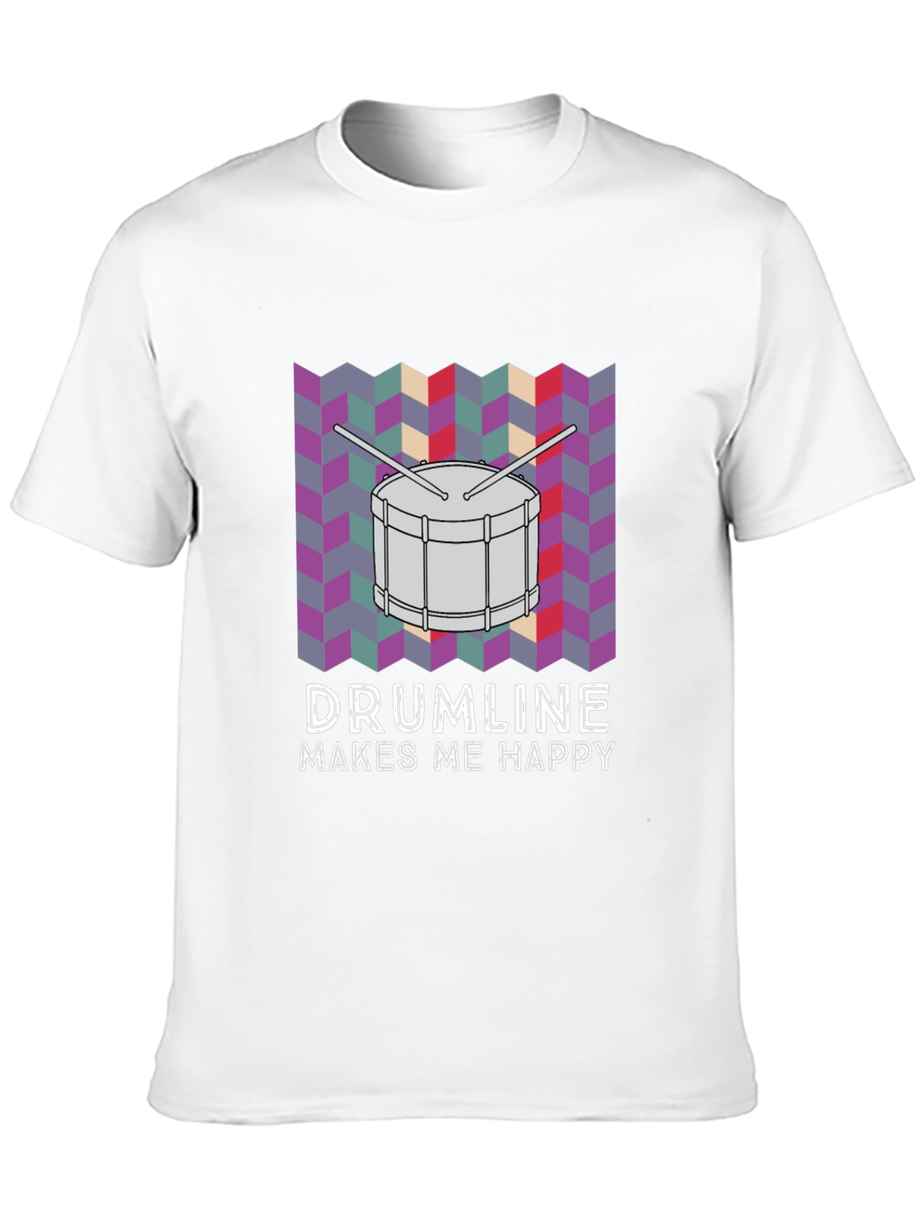 Black Drumline Makes Me Happy T-Shirt view 10