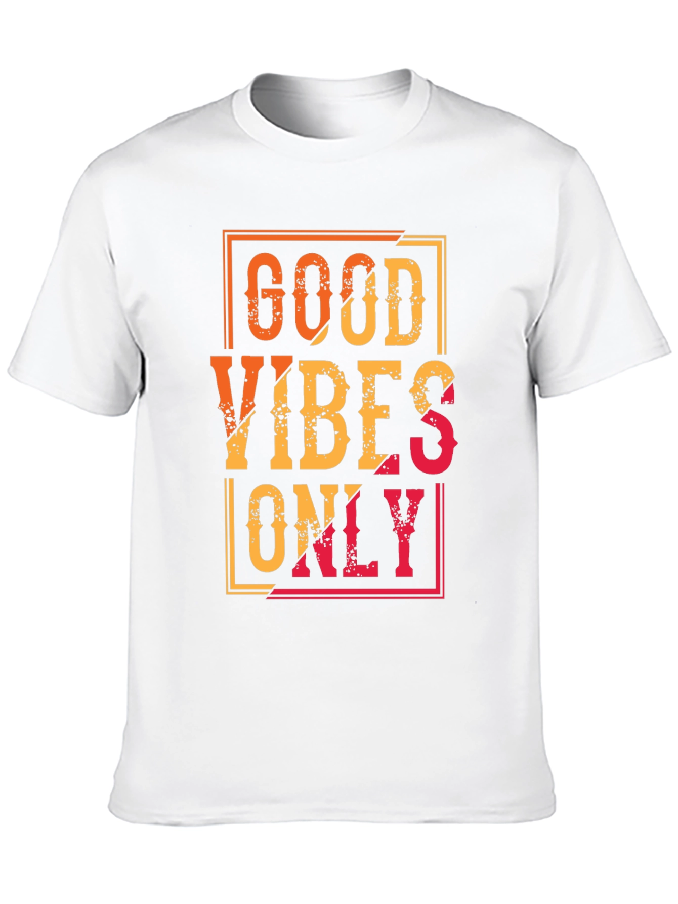Black Good Vibes Only Graphic Tee - Black Casual T-Shirt view 10
