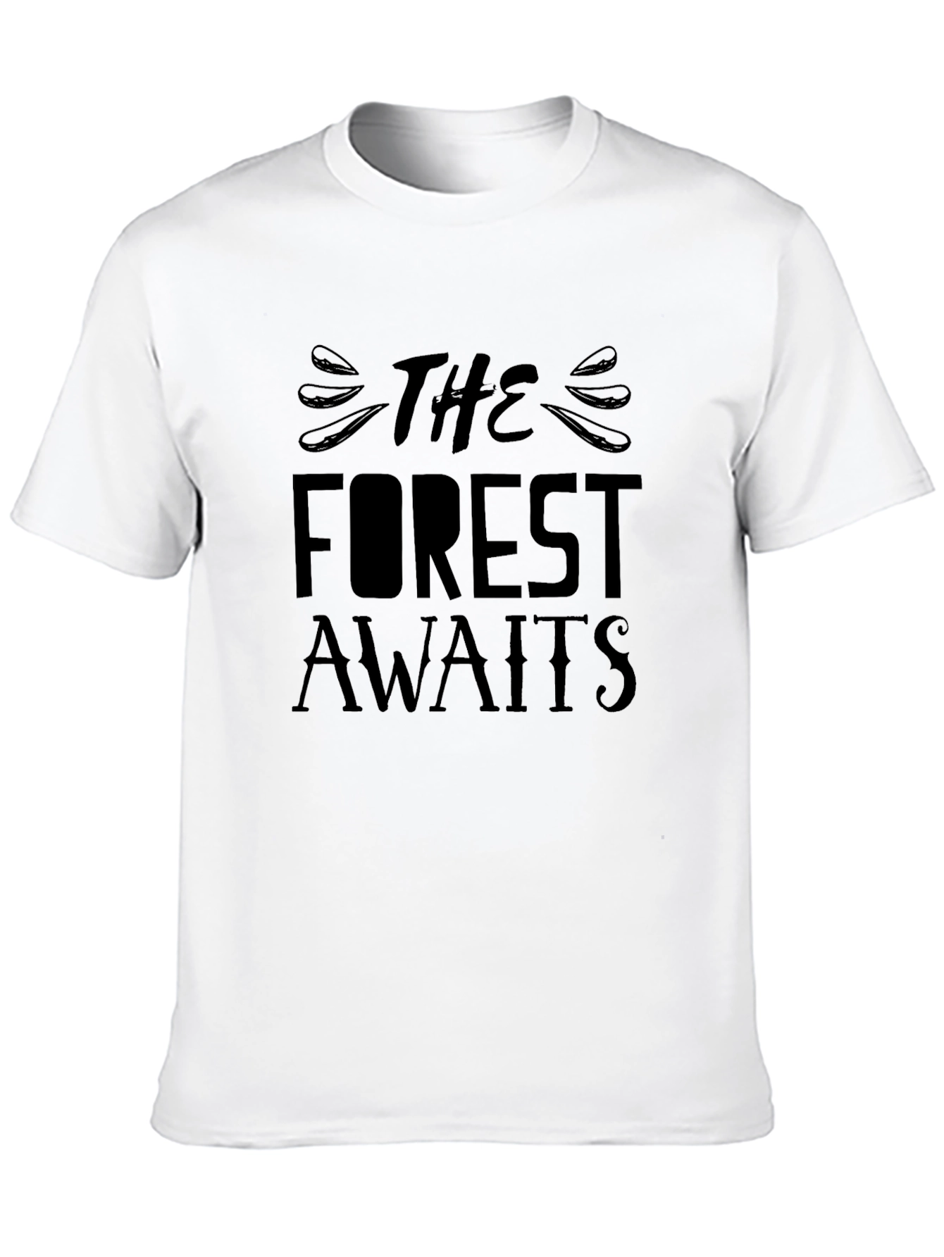 Black The Forest Awaits Black T-Shirt view 10