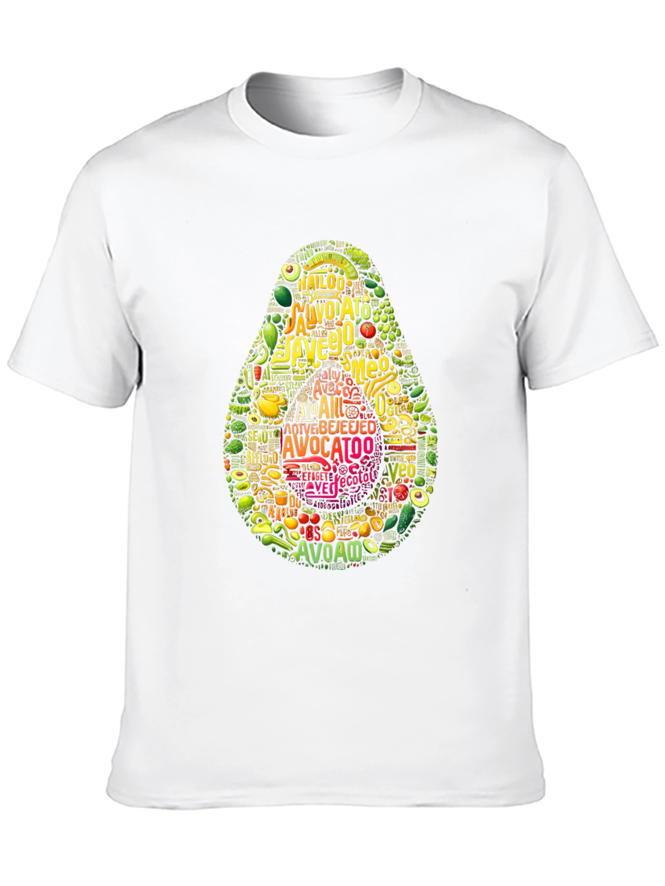 Black Avocado Typography Graphic Print T-Shirt view 10