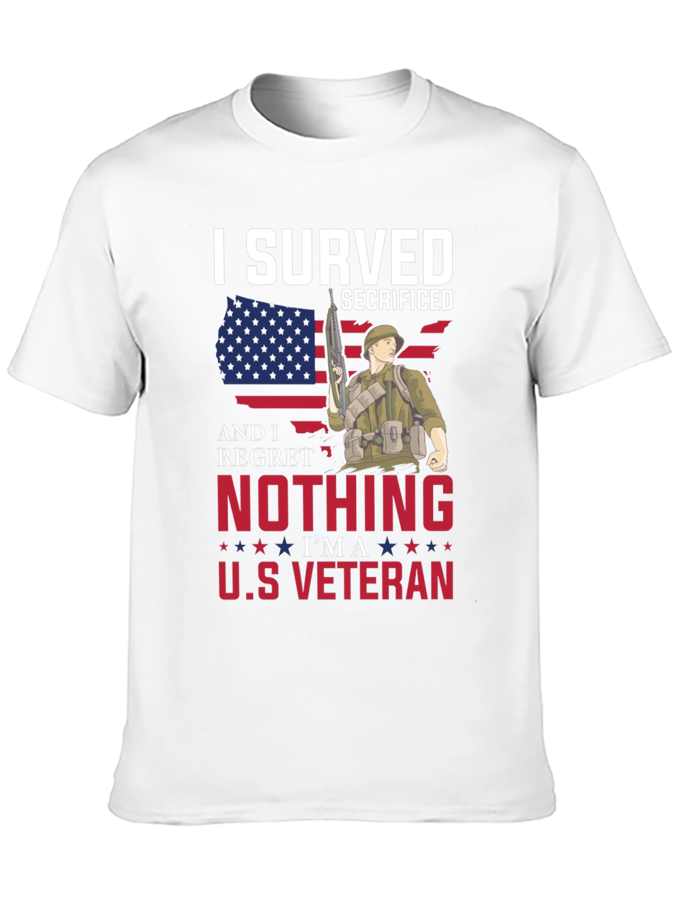 I Served Veteran Graphic T-Shirt - Patriotic Pride - 10