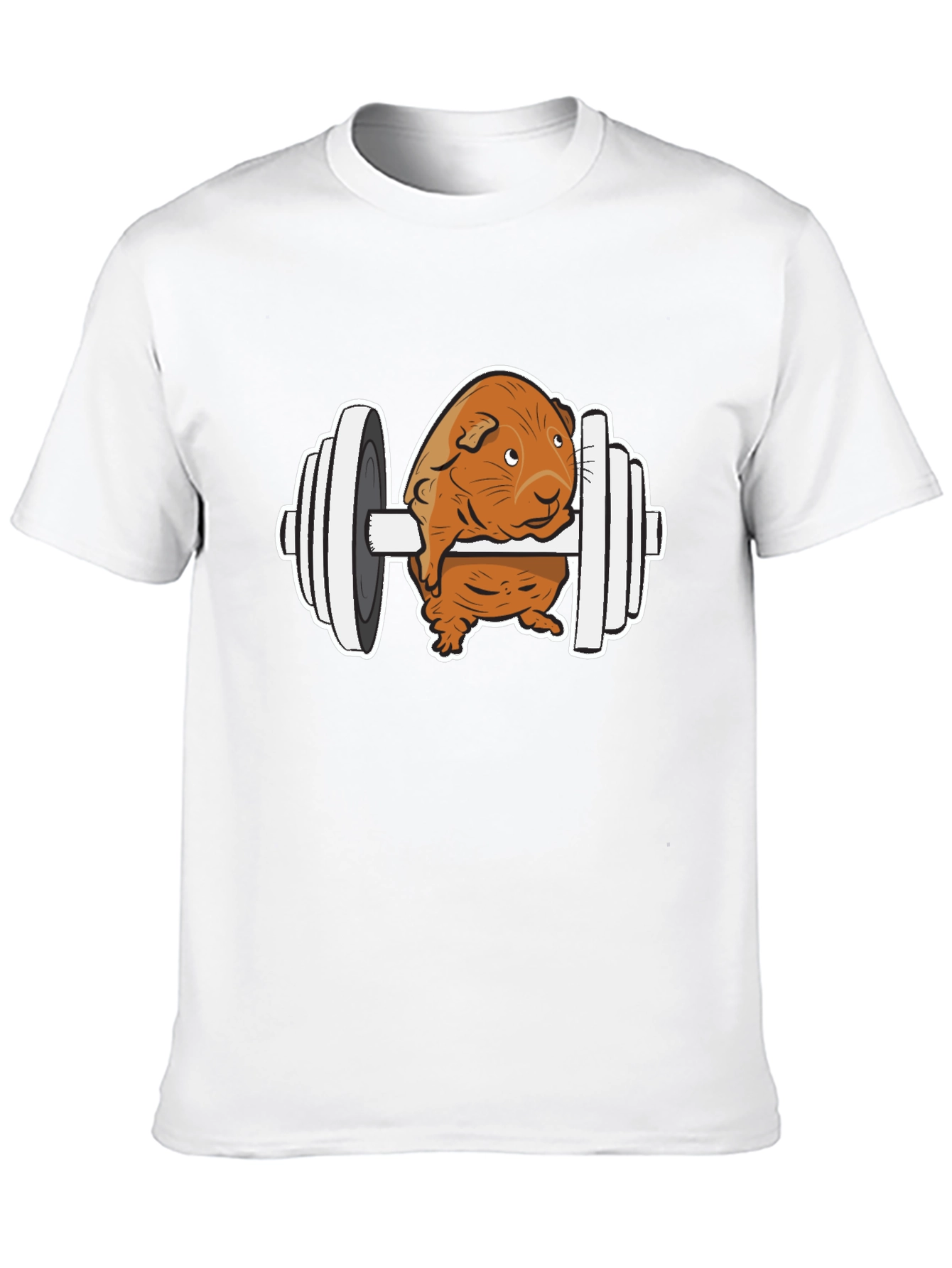 Black Guinea Pig Gym T-Shirt - Funny Workout Tee view 10