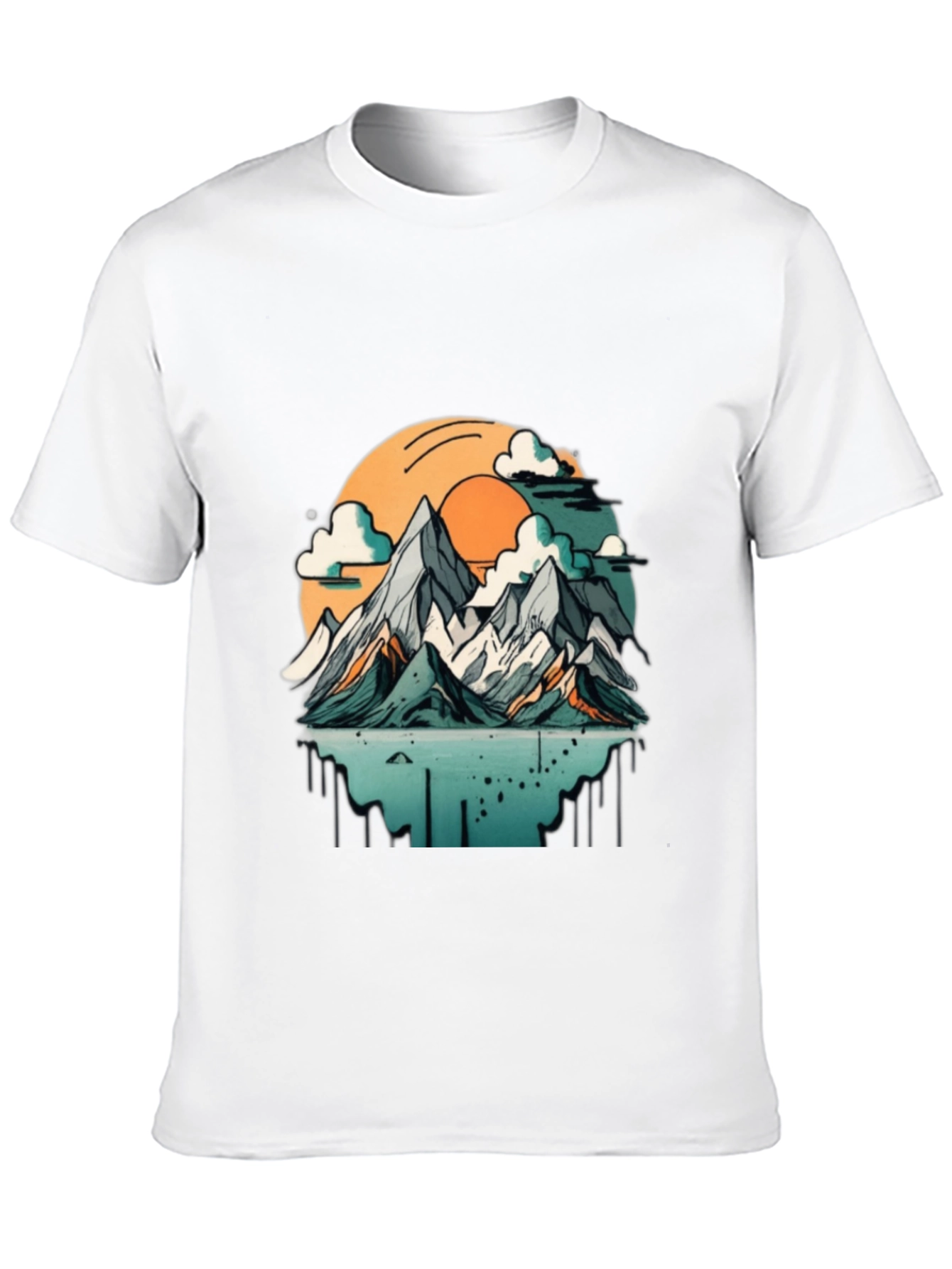 Black Mountain Sunset Graphic T-Shirt view 10