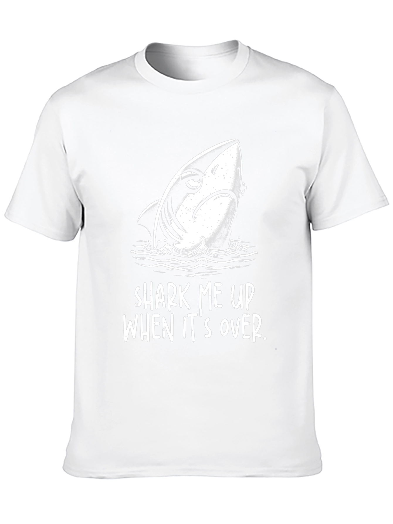 Black Shark Me Up T-Shirt - Funny Graphic Tee view 10