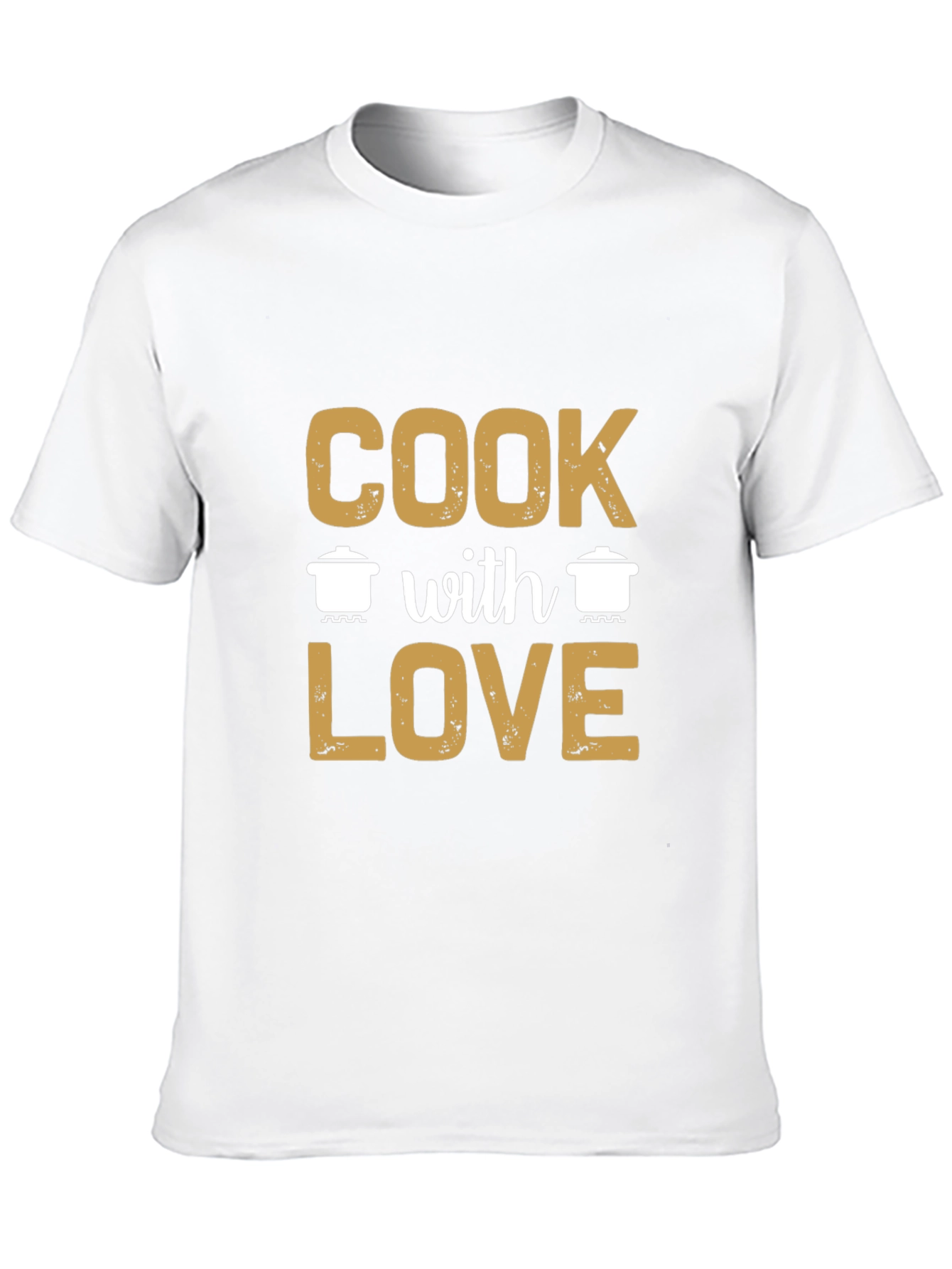 Cook With Love Graphic Tee - Black Casual Shirt - 10
