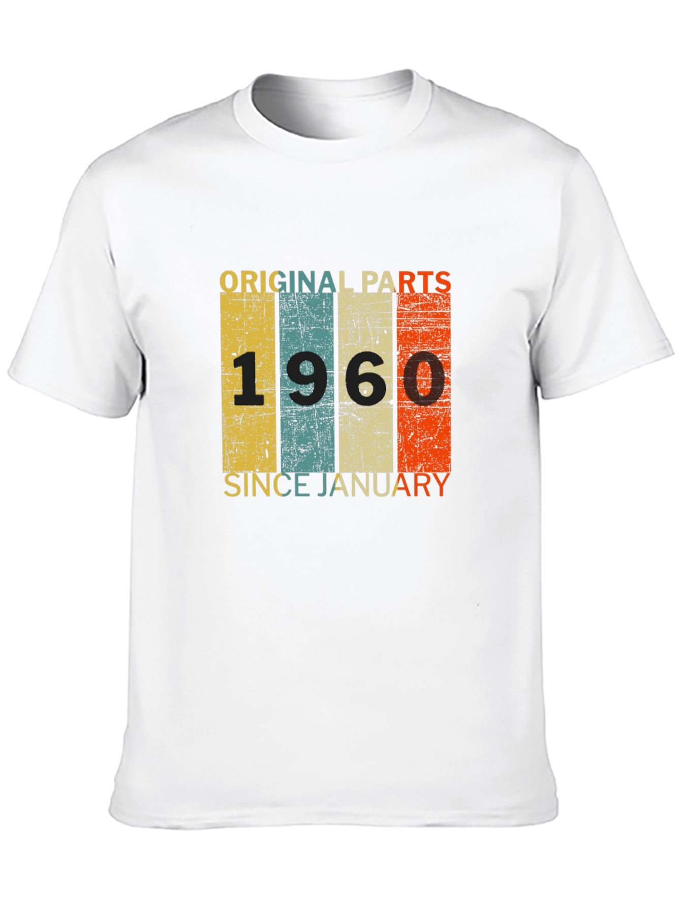 Black Original Parts 1960 T-Shirt - Vintage Birthday Gift Idea view 10