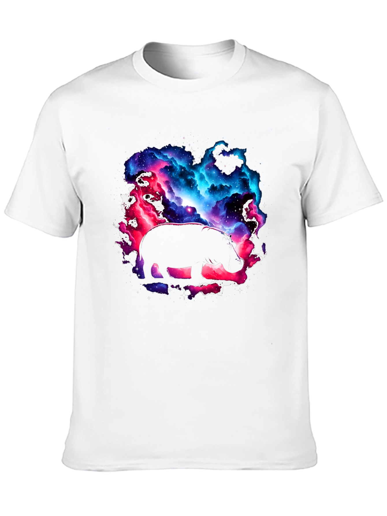 Black Cosmic Hippo Graphic Tee - Black view 10