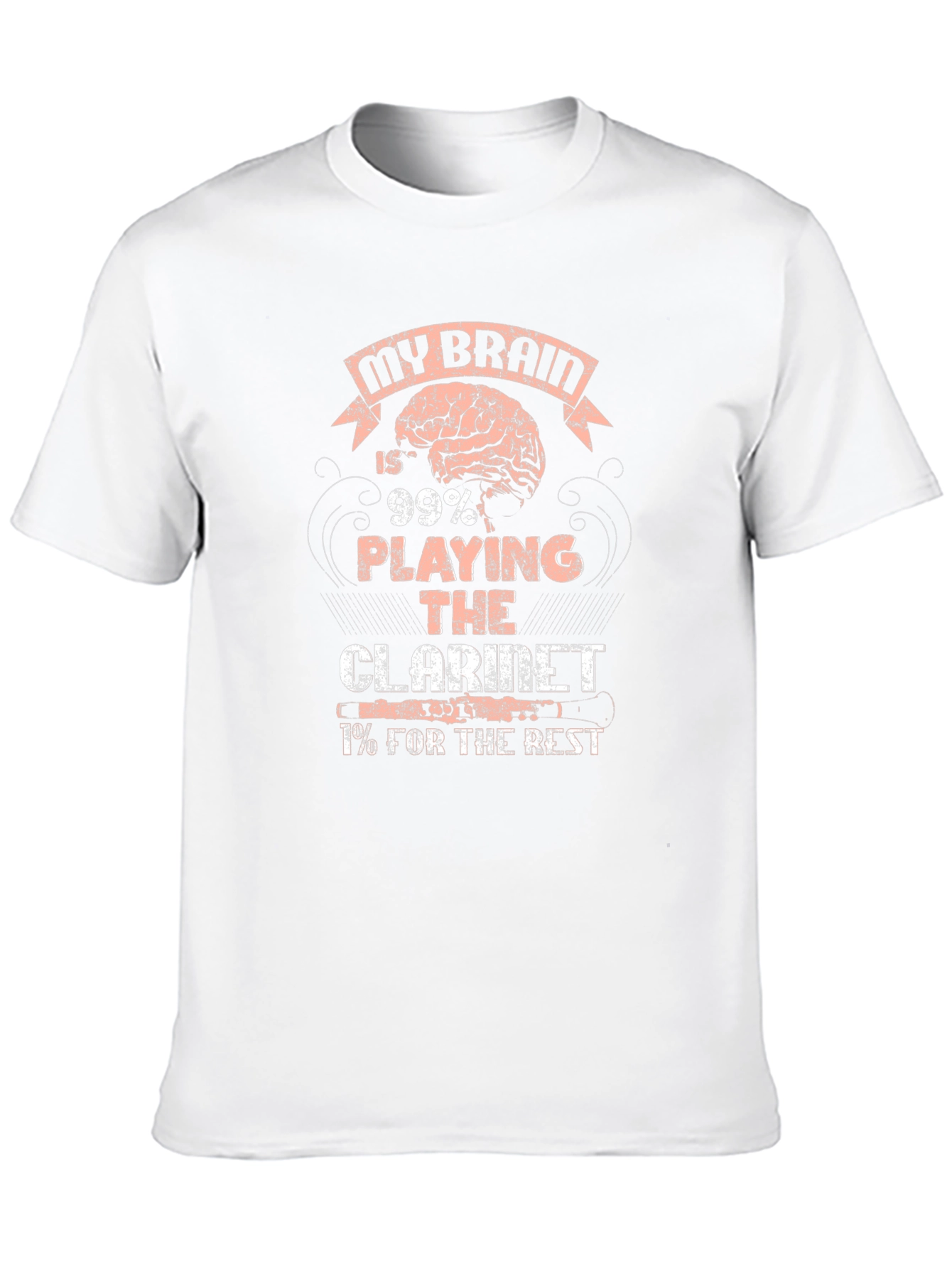 Black My Brain Clarinet Player T-Shirt view 10