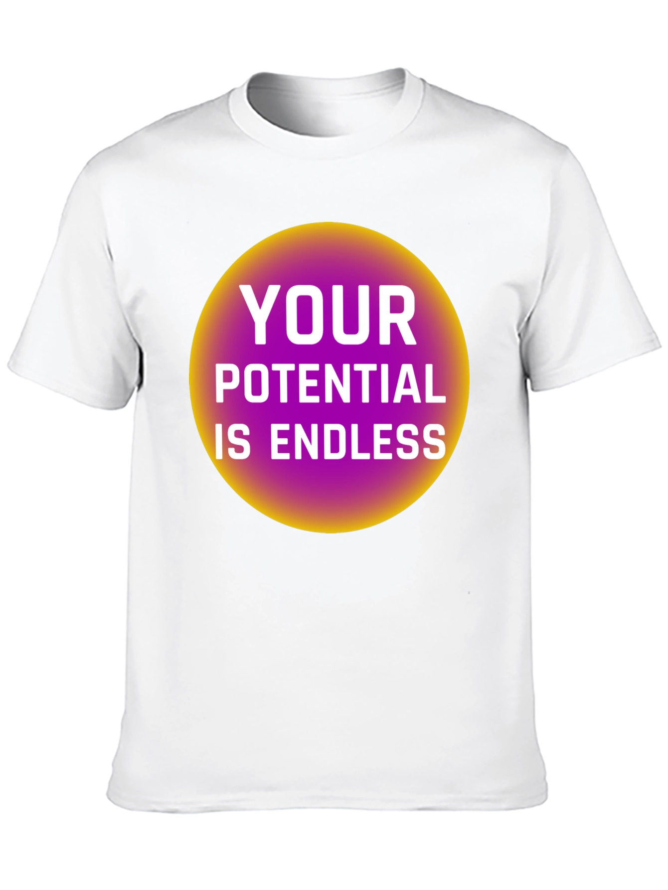 Black Endless Potential Graphic Tee - Black Cotton T-Shirt view 10