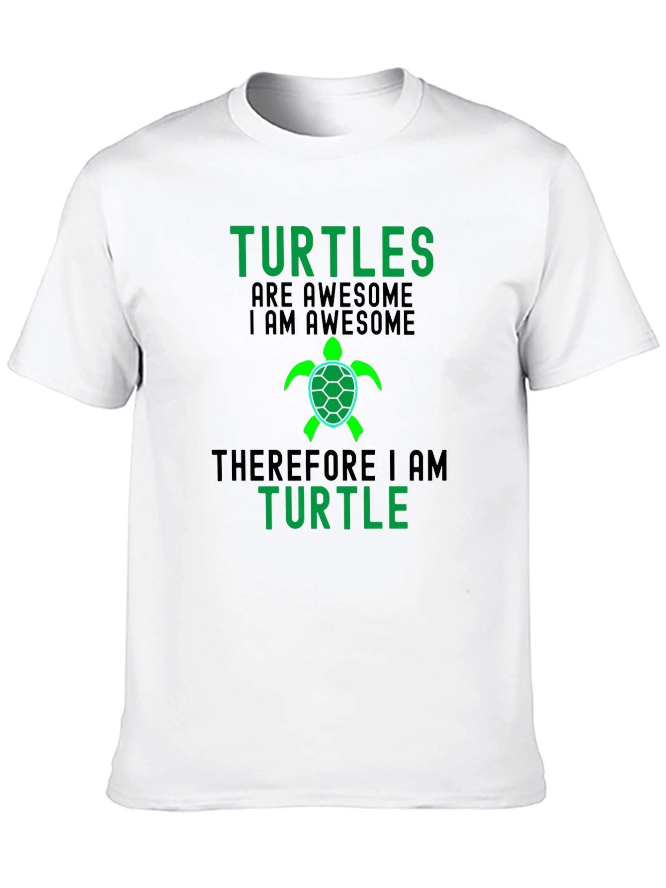 Black Turtles are Awesome Graphic Tee - Black view 10