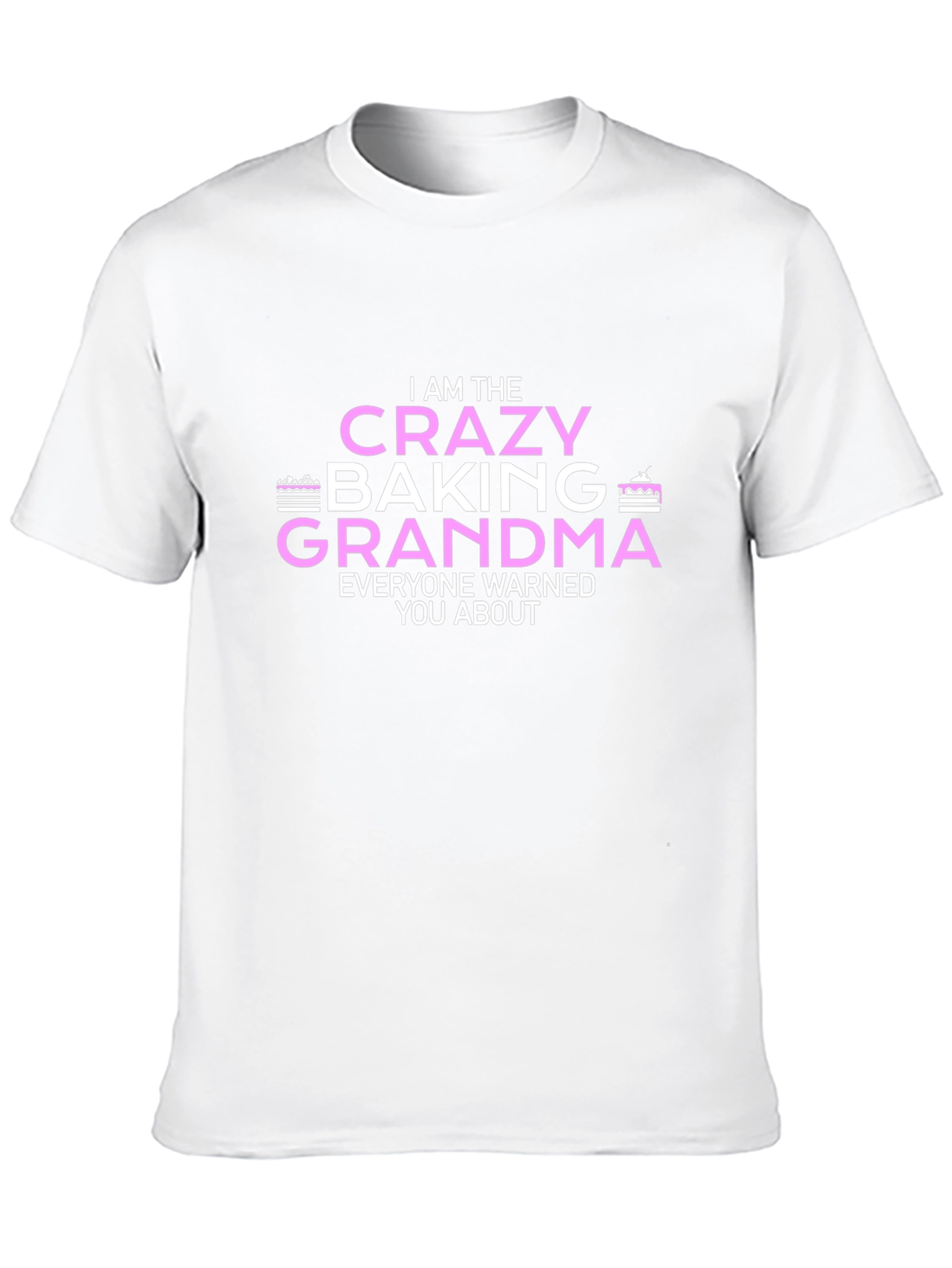 Black Crazy Baking Grandma T-Shirt Funny Graphic Tee view 10