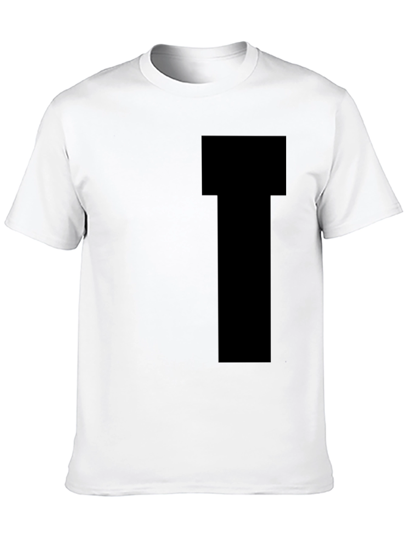 Black Men's Black Short Sleeve T-Shirt view 10