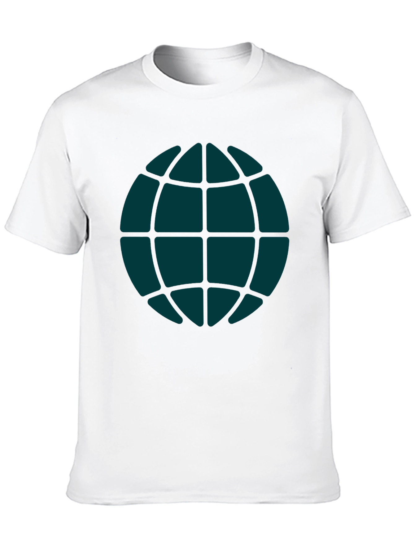 Black Globe Graphic Tee - Casual Black T-Shirt view 10