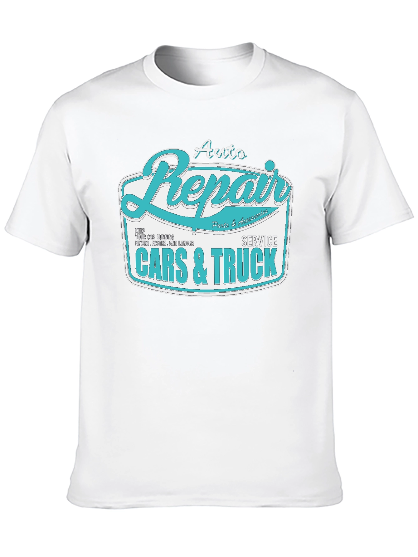 Black Auto Repair Cars & Truck Graphic T-Shirt view 10