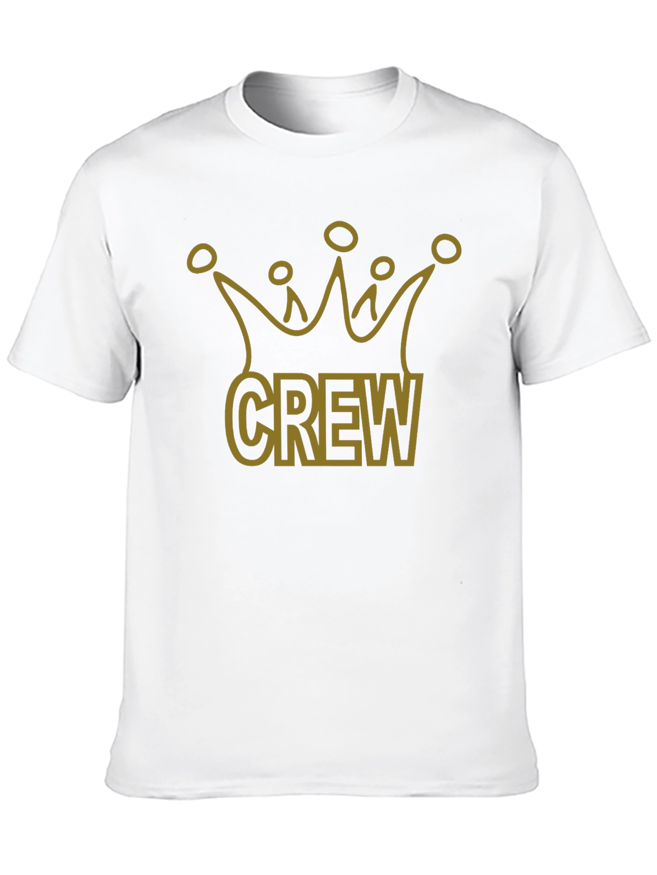 Black Crew Crown Graphic Tee - Stylish Men's Black T-Shirt view 10