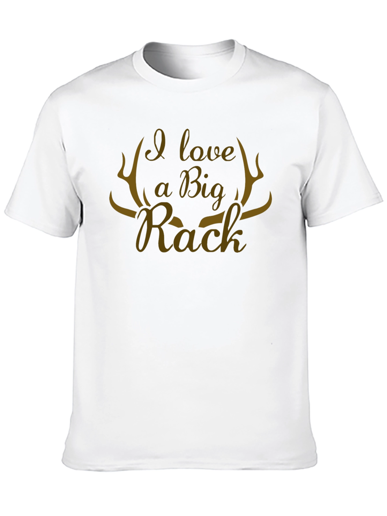 Black I Love A Big Rack Novelty Graphic T-Shirt view 10