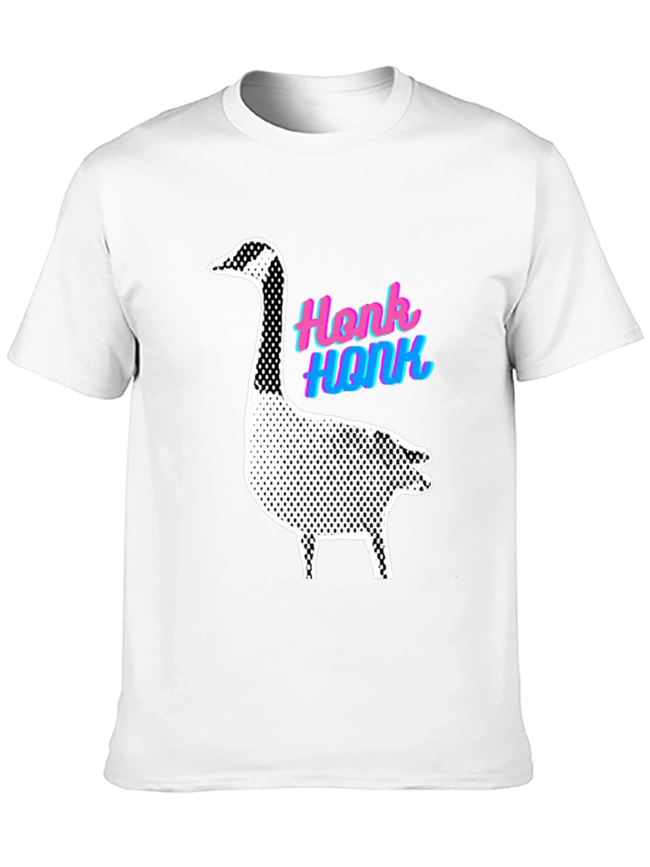 Black Honk Goose Black T-Shirt - Fun Animal Graphic Tee view 10