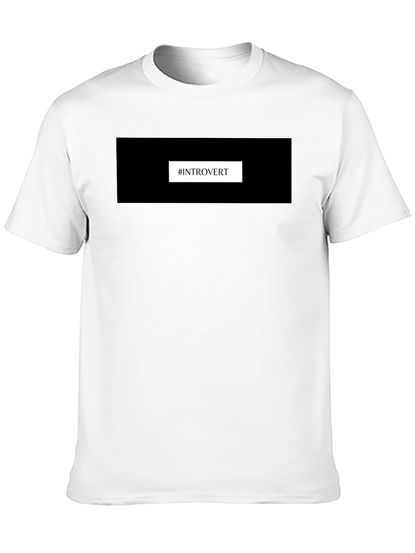 Black Introvert T-Shirt - Black, Comfortable Fit view 10