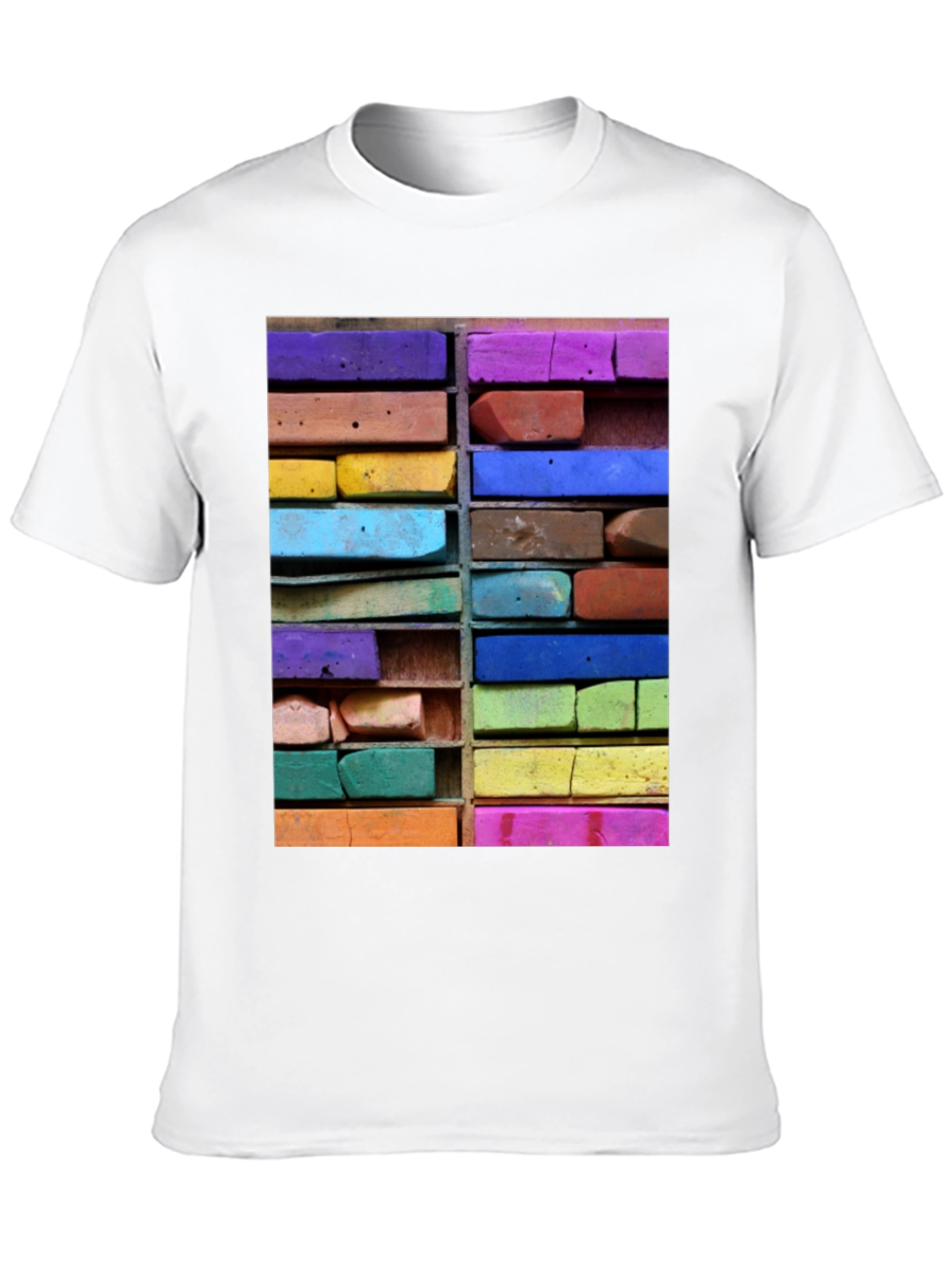 Black Artistic Pastels T-Shirt view 10