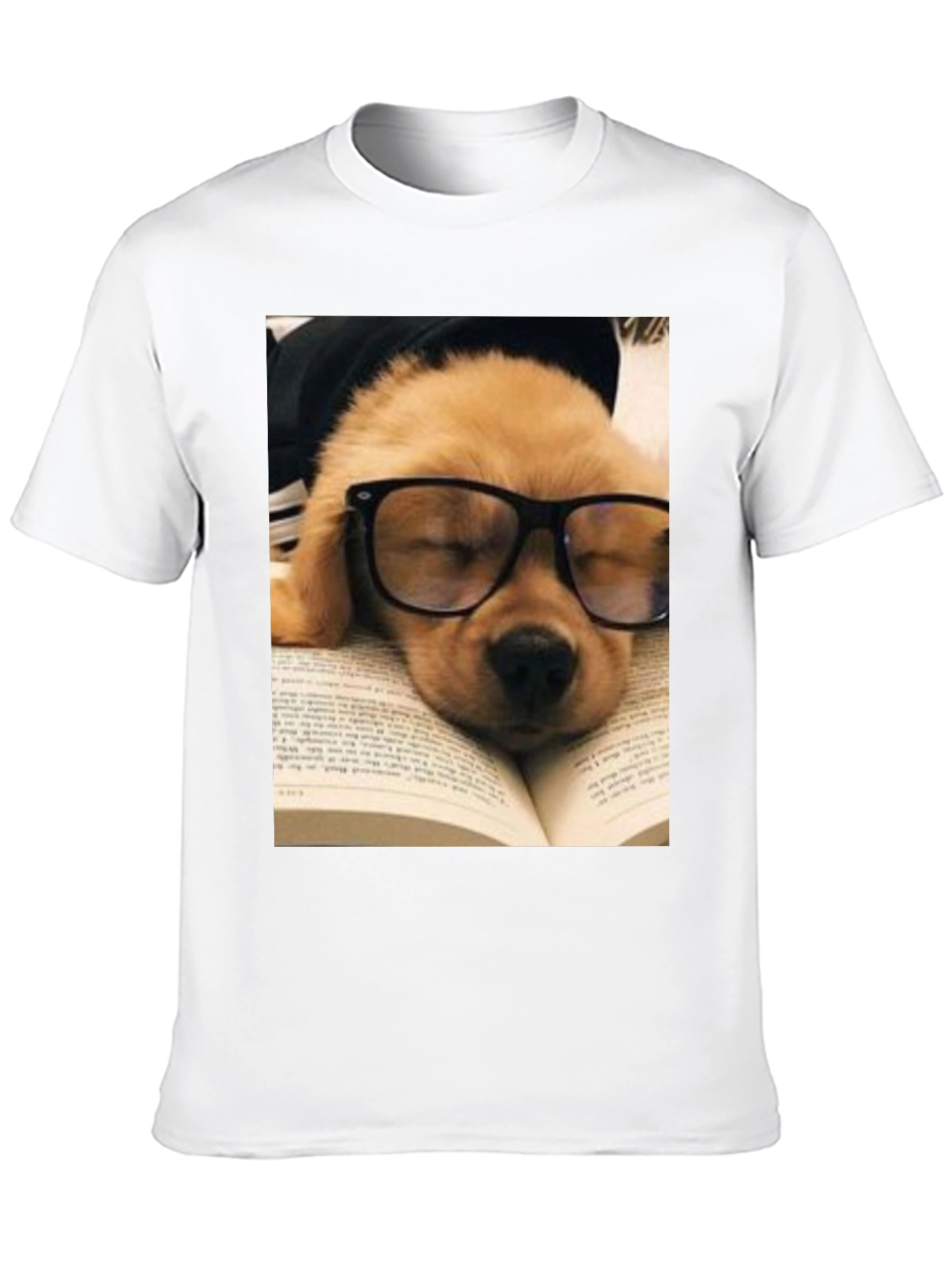 Black Bookworm Pup T-Shirt view 10