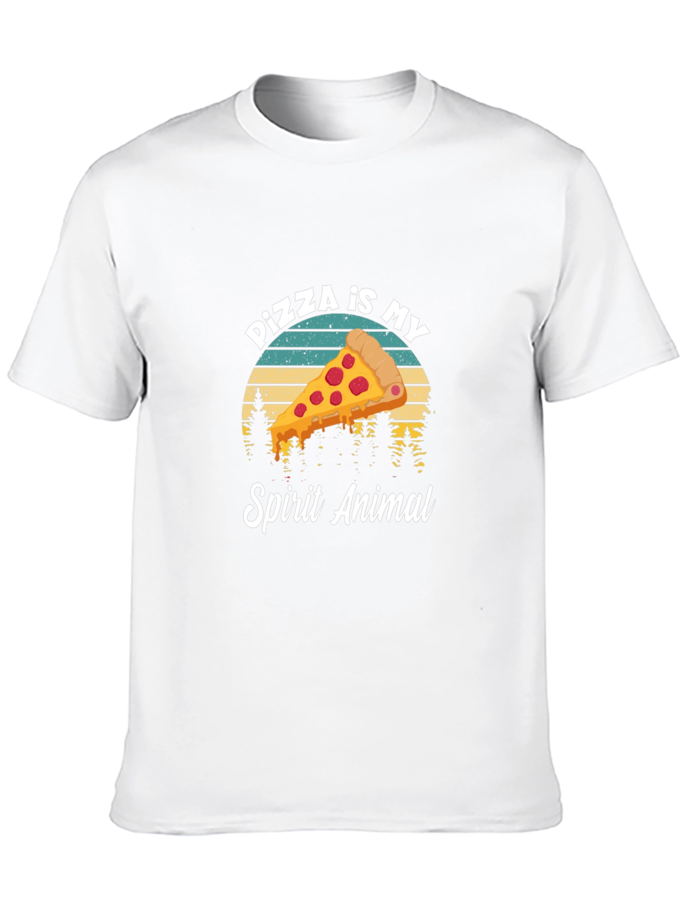 Black Pizza is My Spirit Animal Tee - Funny Food Lover Shirt view 10