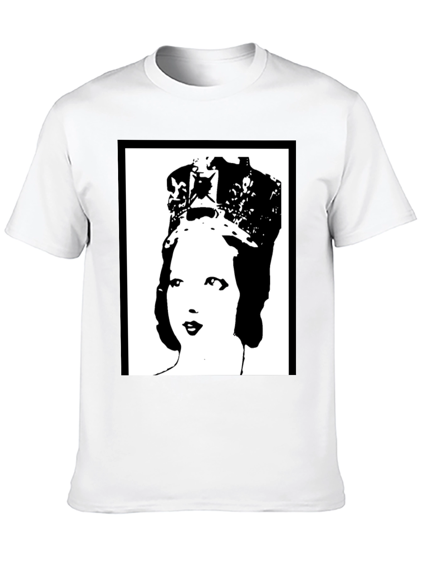 Black Queen Elizabeth Pop Art Black T-Shirt view 10