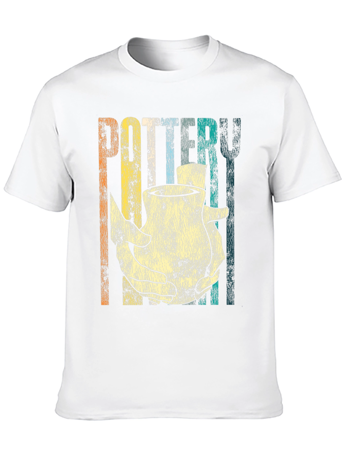 Black Retro Pottery T-Shirt for Craft Lovers view 10