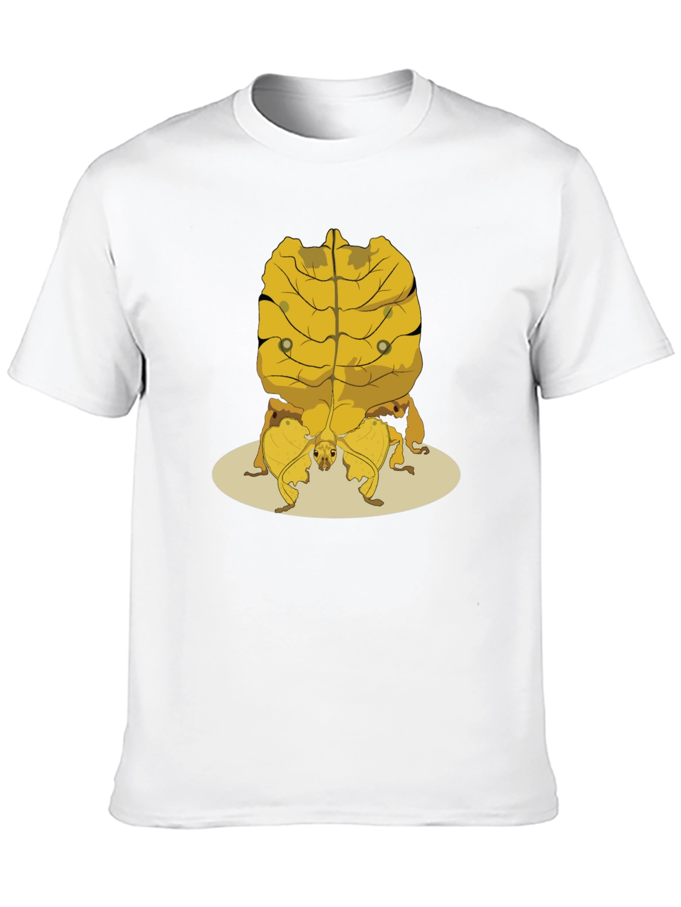 Black Leaf Insect Graphic Tee - Novelty Nature Shirt view 10