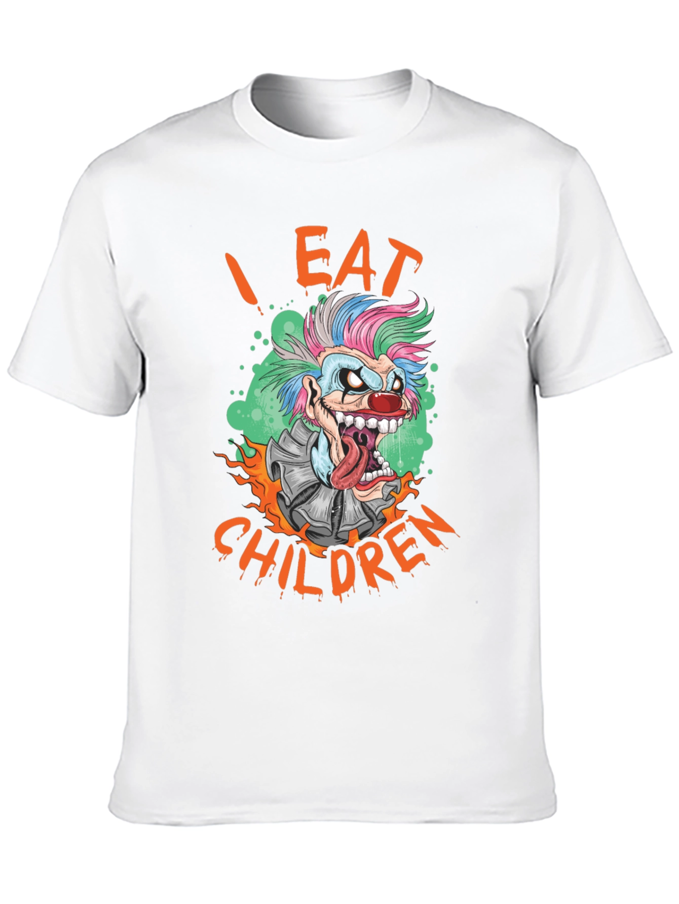Black I Eat Children Clown Graphic T-Shirt view 10