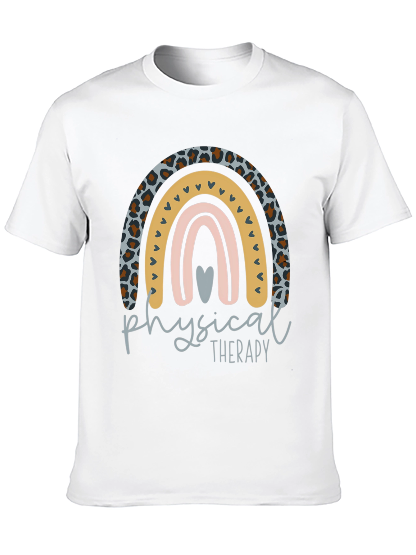 Black Physical Therapy Rainbow Graphic Tee view 10