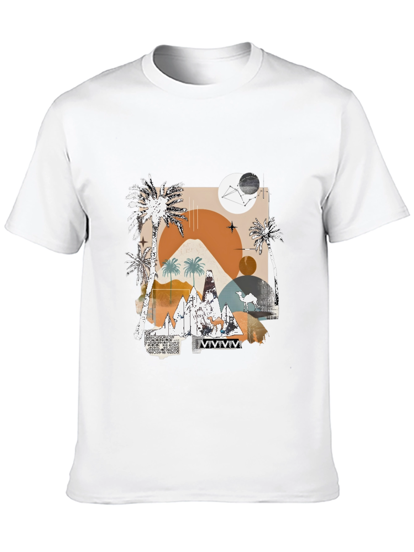 Black Desert Graphic Tee - Modern Abstract Design view 10