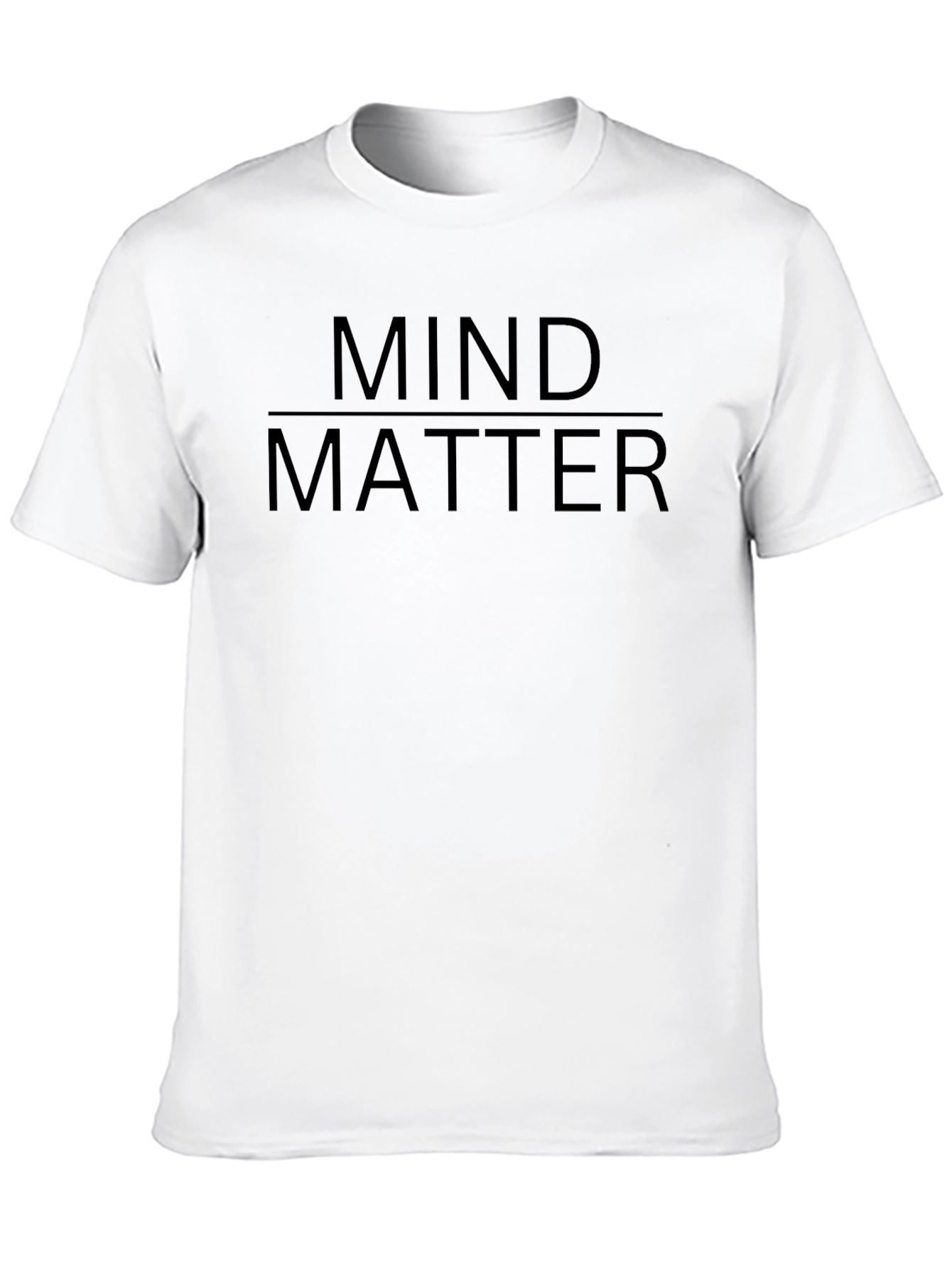 Black Mind Over Matter Black Graphic T-Shirt view 10