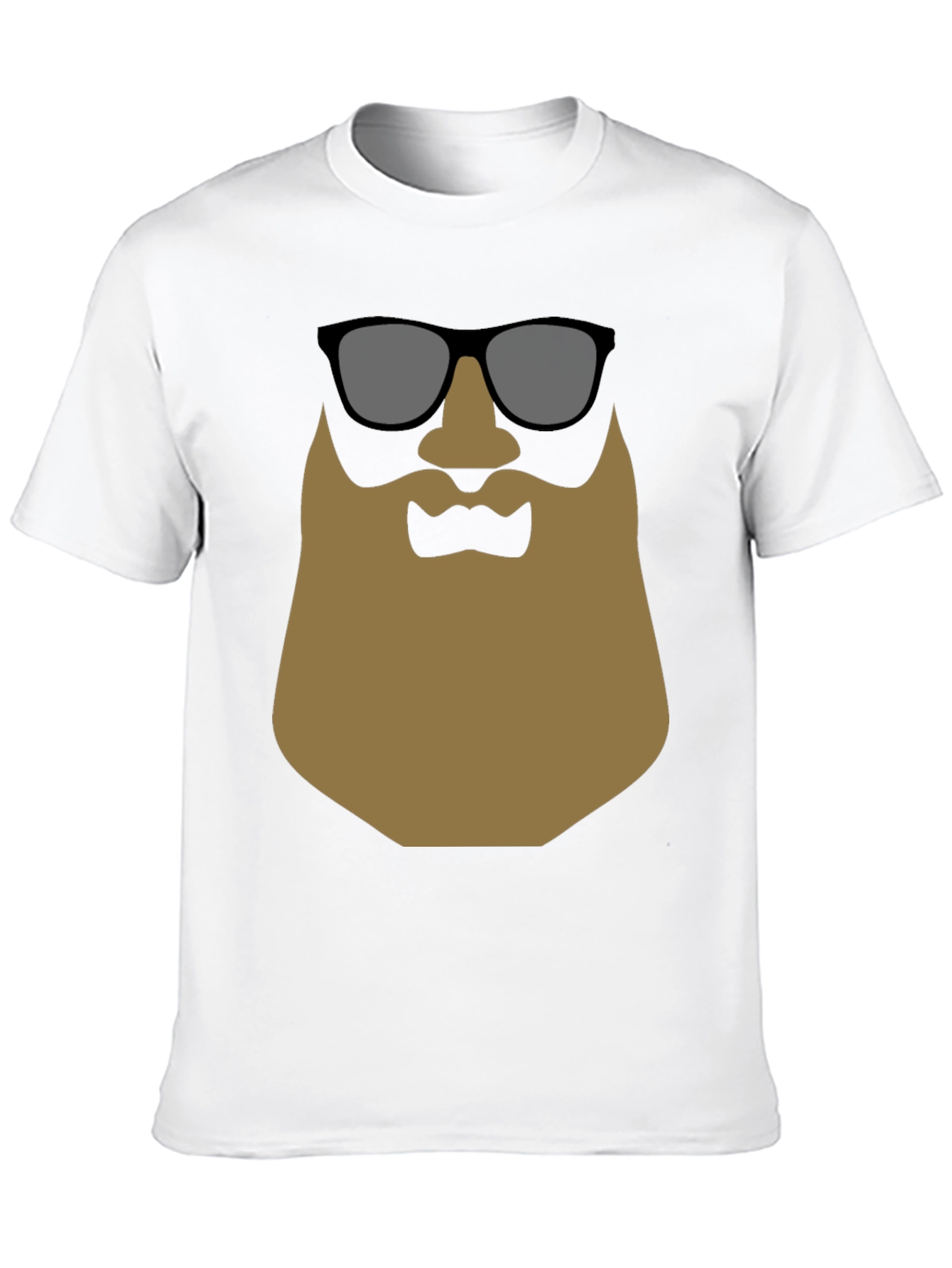 Black Cool Beard T-Shirt - Graphic Tee for Men view 10