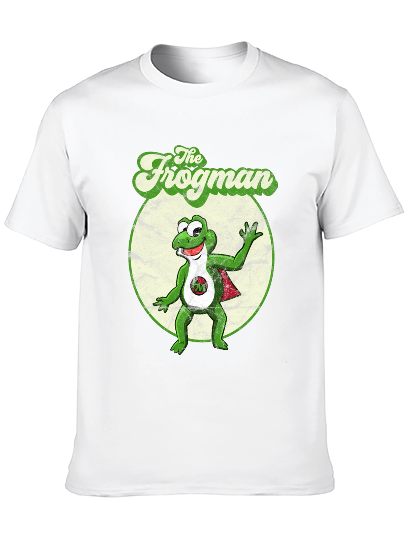 Black The Frogman Black T-Shirt - Retro Cartoon Superhero Tee view 10